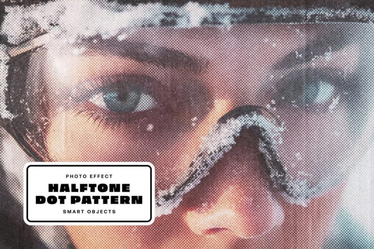 Halftone Dot Pattern Photo Effect